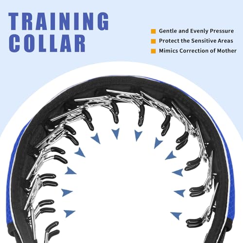 Martingale No Pull Dog Collar for Large Medium Dogs Training Walking, Heavy Duty Nylon Reflective Adjustable Anti Pull Slip Collar with Buckle S Blue - color: Blue, size: S (11"-15" Neck, 1.5" Wide)
