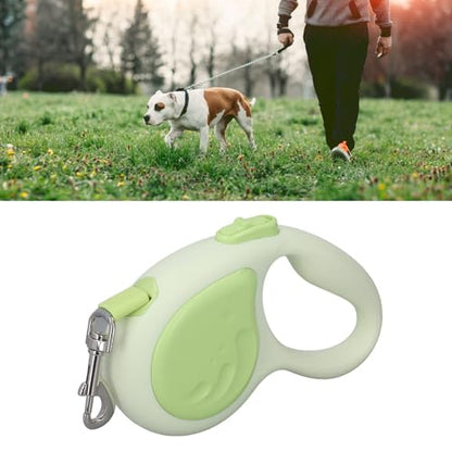 Retractable Dog Leash Automatic One Handed Brake Ergonomic Durable Pet Walking Leash for Walking Travel Training Adjustable Length Locking Function Tension Resistance Stainless