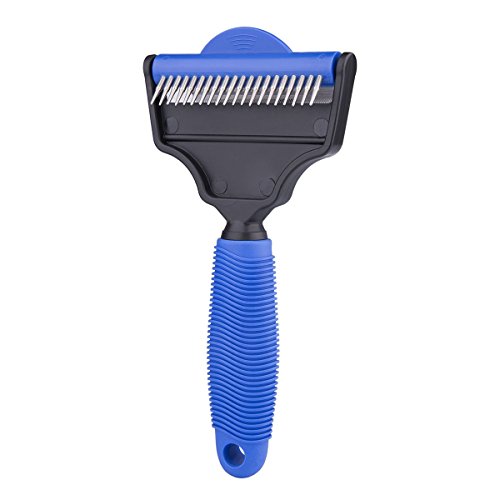 The Desheddinator - Versatile Grooming Tool: Undercoat Rake for Dogs, Cats, and Horses, Deshedding Brush and Comb for Pet Grooming