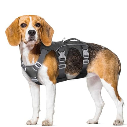 Escape Proof Dog Harness Small Sized Dog, Reflective No Pull Dog Vest with Handle, Lightweight Full Body Pet Harness Adjustable for Walking,Training(Black,Chest:16-27") - color: Black, size: S: Chest 16-27", Fit 12-25 lbs