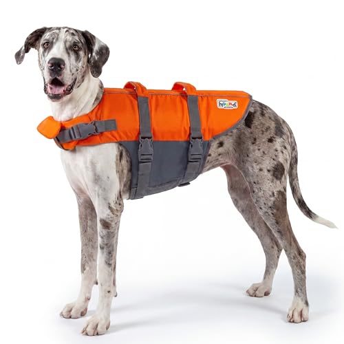 Outward Hound Granby Splash Orange Dog Life Jacket, XL - color: Orange, size: X-Large (Chest Girth: 33"-44")