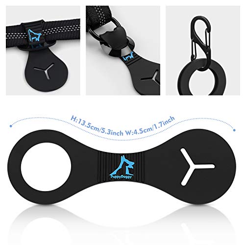 Dog Poop Bag Holder for Leash Waste Bag Carrier Dog Poop Bag Dispenser for Walking Running Bicycle Accessory 2 pieces (Blue) - color: Blue