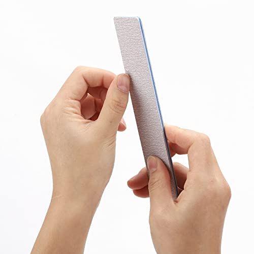 25 Pieces 150/150 Grit Rectangle Nail Files for Acrylic Nails, Reusable Buffering Files Double Sided Emery Boards for Natural Nails - size: 150/150 Grit(25 Count)