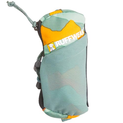 Ruffwear, Stash Bag Mini Dog Poop Bag Holder, Compact Leash Pouch with 2-Strap Attachment, Zip Pocket Fits Standard Roll, Side Slot, Grippy Starter Pad, Cinch Poop Loop, Mesh Pocket, Spring Mountains - color: Spring Mountains