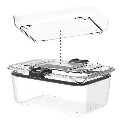 Prepara Latchlok 7.8 Cup Tritan Food Storage Container, Set of 2, Clear - size: 7.8 cup