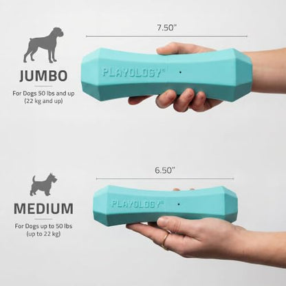 Playology Dog Toys | Squeaky Chew Stick for Large Dogs | Peanut Butter Scented Jumbo Fetch Toy | Squeaky Dog Chew Toy - size: Jumbo, style: Peanut Butter