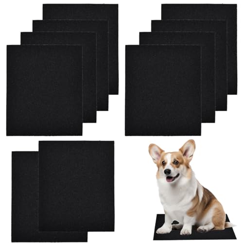 10pcs Dog Nail Scratch Board Sandpaper Replacement 11 * 9 Inch, Sandpaper Scratch Pad Self-Adhesive Sand Paper Scratcher Trim, Nail Care, File Scratch Board for Dog Cat Claw Care
