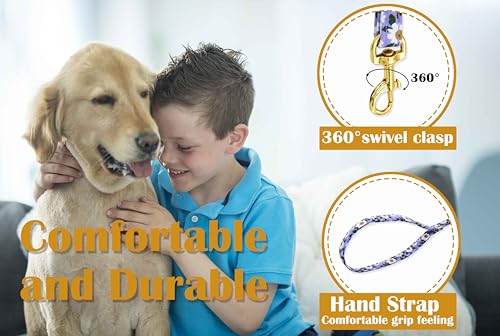 OaaXbbECco No Pull Floral Pattern Dog Harness,Soft Adjustable Dog Harness Vest and Dog Leash Set No Choke Escape Proof (Purple Daisy, XXS) - color: Purple Daisy, size: XXS