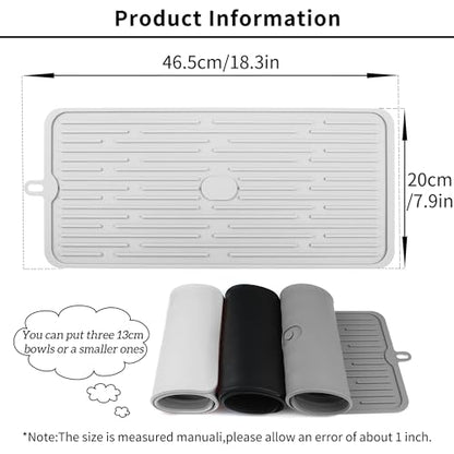 Ptlom Pet Placemat for Dog and Cat, Anti-Slip Waterproof Dogs Feeding Mat Prevent Food and Water Overflow, Bowl Mats Suitable for Medium and Small Pets, Light Gray, Silicone - color: Light Grey