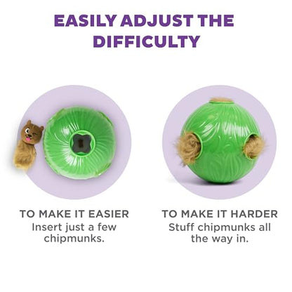 Outward Hound by Nina Ottosson Dog Snuffle N' Treat Ball Puzzle, Level 2 Intermediate, Green, Large - color: Snuffle N' Treat (Green)