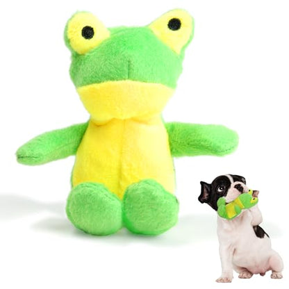 Glory To Dog TinyToy Green Frog Plush Dog Toy for Puppies and Small Dogs - style: Frog