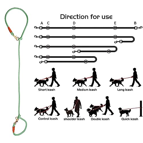 7FT Hands Free Dog Leash, Waist Dog Leash for Walking Running - color: Black