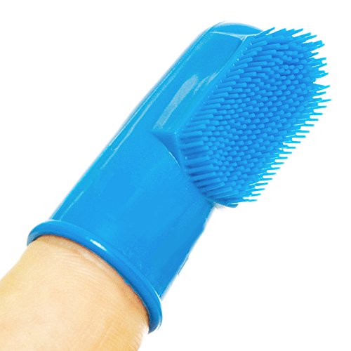 Pet Republique Dog Finger Toothbrush Set of 3 - Dental Hygiene Brushes for Small to Large Dogs, Cats, and Most Pets - Small Size Finger Opening - size: 3 Count (Pack of 1)