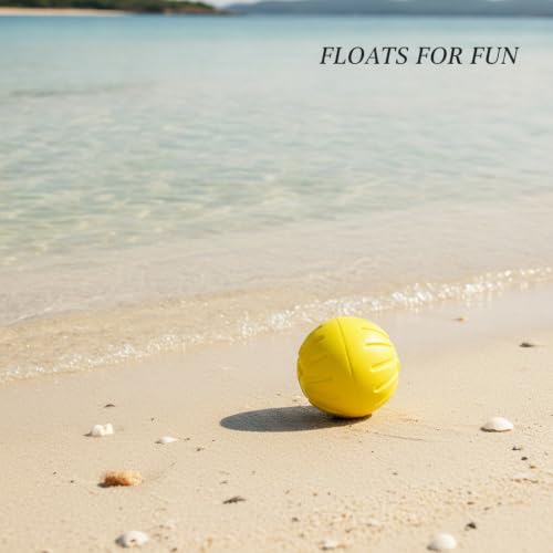Easy-Grab Floating Dog Disc, Soft EVA Foam Flying Toy for Water Fetch, Yellow - size: 2.76 x 2.76 x 2.76 in