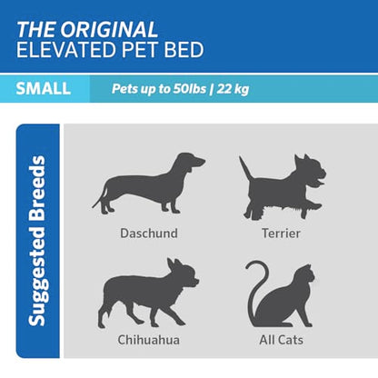 Coolaroo The Original Cooling Elevated Pet Bed,Brunswick Green, Small - color: Brunswick Green, style: Small Dog Bed