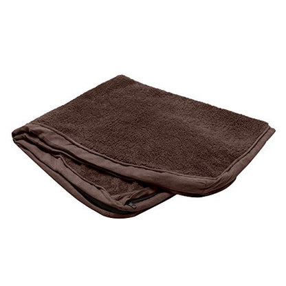 Furhaven Replacement Dog Bed Cover Terry & Suede Mattress, Machine Washable - Espresso, Large - color: Terry & Suede (Espresso), size: Large (Pack of 1)
