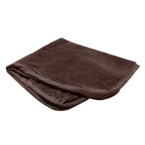 Furhaven Replacement Dog Bed Cover Terry & Suede Mattress, Machine Washable - Espresso, Large - color: Terry & Suede (Espresso), size: Large (Pack of 1)