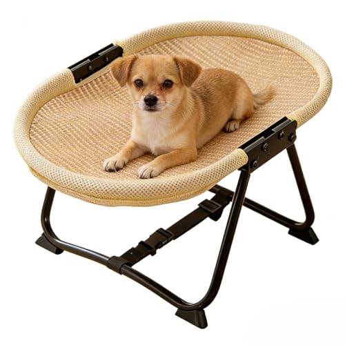 Elevated Dog Bed,Portable Breathable Non Slip Cot Hammock - Foldable 22.44 x 16.14 x 10.23Inch Dog Bed Raised Cot,for Pets Cats Kitten Puppy Sleep Rest Camping Travel - color: C