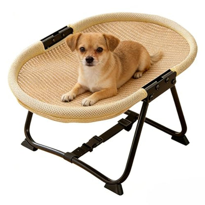 Elevated Dog Bed,Portable Breathable Non Slip Cot Hammock - Foldable 22.44 x 16.14 x 10.23Inch Dog Bed Raised Cot,for Pets Cats Kitten Puppy Sleep Rest Camping Travel - color: C