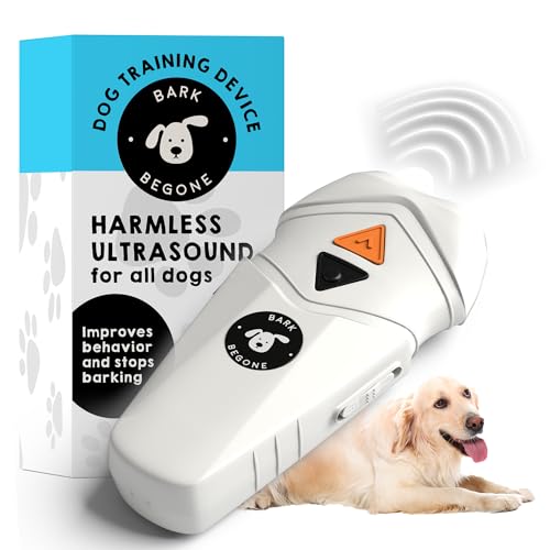 Ultrasonic Dog Bark Deterrent & Behavior Corrector - Stop Barking, Jumping, Aggression Without Yelling -Just Point & Press! Backed by Kevin Harrington from Shark Tank (White Rechargeable) - color: White Rechargeable (1 Pack)