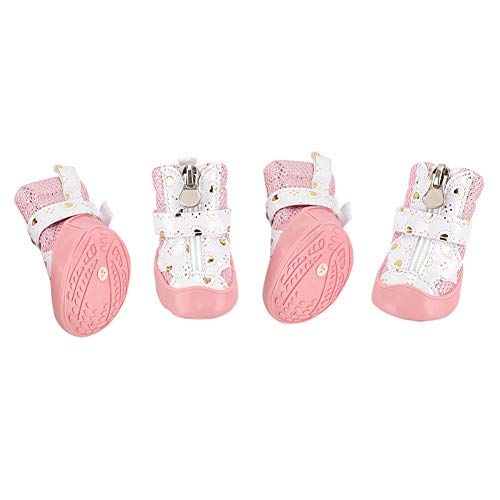 4 Pcs Dog Boots Waterproof Shoes, Breathable Mesh Dog Boots, Non-Slip Puppy Shoes Pets Accessories (#2) - size: 2