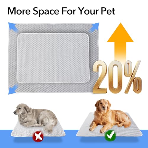 Dog Cooling Mat 60"x40" for Giant Dogs, XL | Q-Max>0.4 Ice-Silk, Waterproof Non-Slip, Machine Washable, Great Danes & Mastiffs, Crate Indoor Outdoor Travel - size: Extra Large 60"x40"