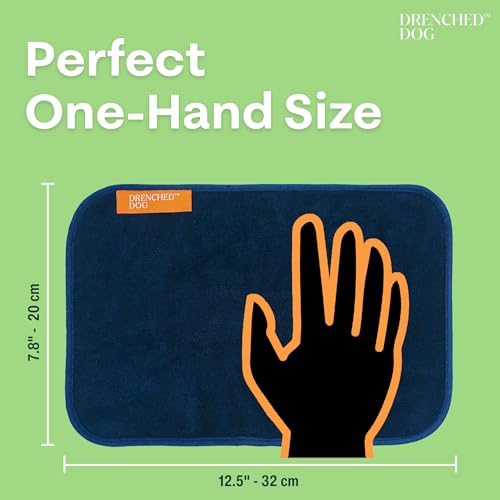 Face & Drool Towel – Microfiber Dog Slobber & Mouth Towel for Wiping Drool, Mess & Wet Snouts | Hand Size 7.8 x 12.5 in - size: 7.8in x 12.5in
