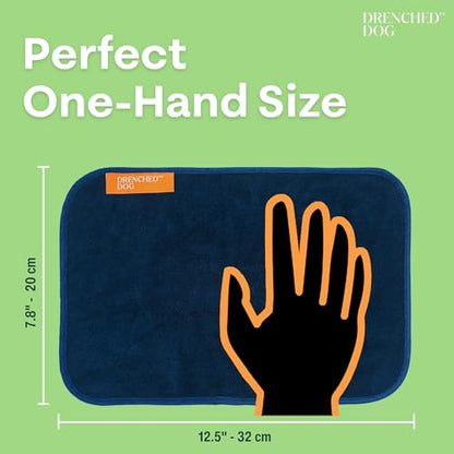 Face & Drool Towel – Microfiber Dog Slobber & Mouth Towel for Wiping Drool, Mess & Wet Snouts | Hand Size 7.8 x 12.5 in - size: 7.8in x 12.5in