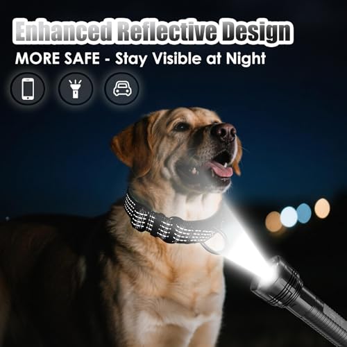 Martingale Dog Collar, Reflective No Pull Training Collar with Quick Release Buckle, Adjustable Heavy Duty Nylon Choker Collars for S M L Dogs (Black, S (1" x 12"-15.8")) - color: Black, size: S (1" x 12"-15.8")