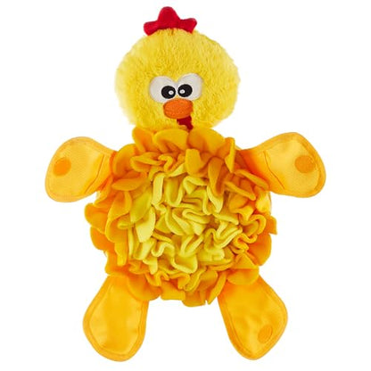 Outward Hound by Nina Ottosson Snuffle Palz Plush Snuffle Mat Dog Treat Puzzle, Non-Slip, Yellow, Chicken - color: Snuffle Palz Chicken
