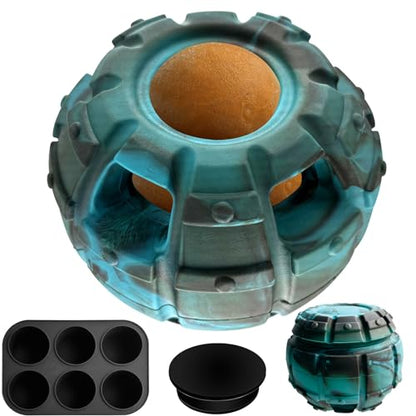 Yipetor Frozen Treat Dispensing Dog Toy - Large Chew Toy, Freezable Fillable Rubber, Reduces Anxiety, Easy to Clean, Interactive Puzzle (Large) - color: Classic Blue, size: Large