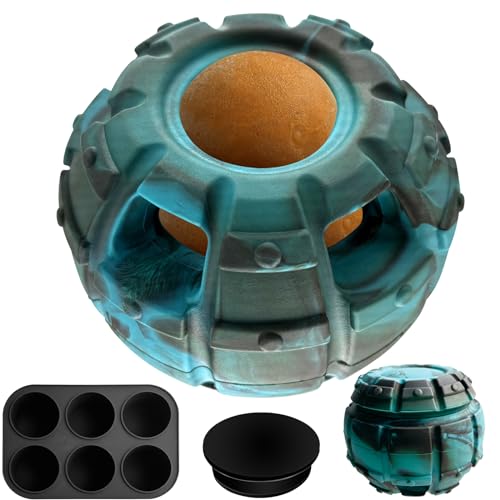 Yipetor Frozen Treat Dispensing Dog Toy - Large Chew Toy, Freezable Fillable Rubber, Reduces Anxiety, Easy to Clean, Interactive Puzzle (Large) - color: Classic Blue, size: Large
