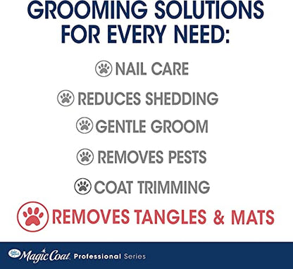 Magic Coat Four Paws Comb with Rotating Pins Dog Brush Removes Tangles and Mats