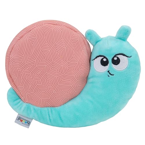 Outward Hound Coated Critterz Dog Toy – Plush & Molded Texture, Squeaky Fetch, Small & Medium Dogs, Snail, 8.7" - color: Coated Critterz Snail