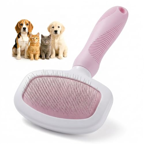 Small Slicker Brush for Grooming - Slicker Brush for Dogs and Cats can act as Deshedding Pet Tool for Healthy Coat Maintenance and Suitable for Short and long Haired Dogs - size: Small Poodle
