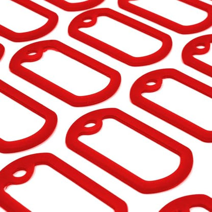 Bulk Military GI Dog Tag Silencer Rubber Silicone Cover, Red, 10 pc