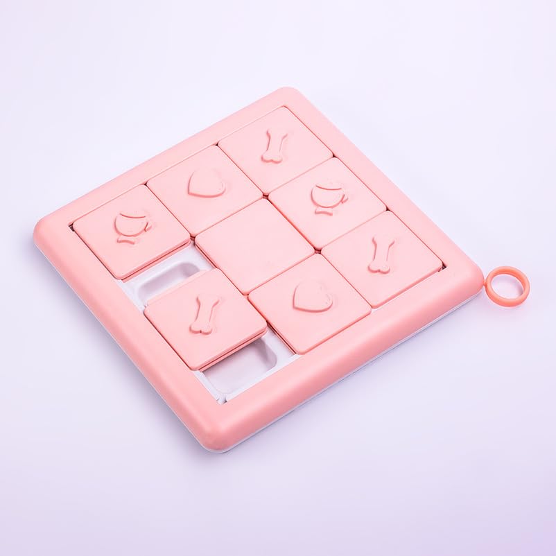 Buyter Dog Puzzle Toys Puppy Food Puzzle Slow Feeder Bow,Interactive Training Treats Dispenser,Aid Pets Digestion and Boredom Relieve (Pink) - color: Pink
