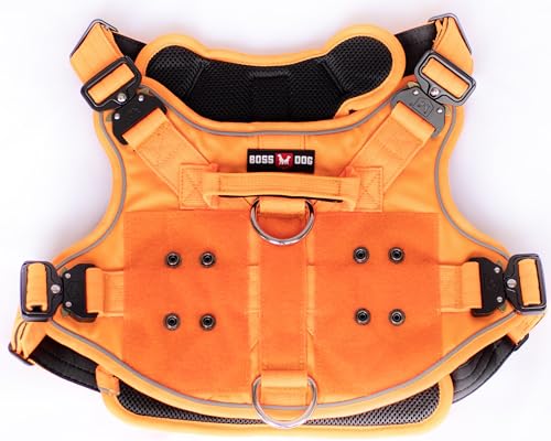 Boss Dog Tactical Harness, Orange, Medium - color: Hunter Orange, size: Medium