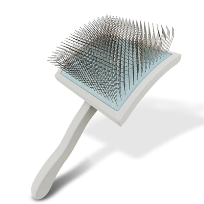 Slicker Brush for Dogs, for Golden Doodles with Long Hair, for Large Pet Dogs, Grooming Pet Hair, Cream White(Large) - color: Cream White