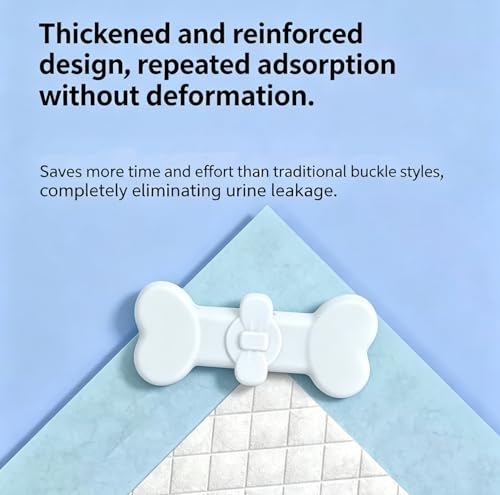 2 Pack Potty Training Pad Magnetic Holder Compatible for Leg-Lifting with Strong Adhesive and Magnets for Any Size Puppy Pads Indoor Dogs House Wall