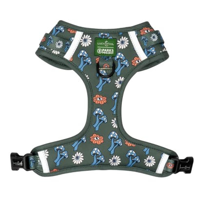 Lucy & Co. x Parks Project Power to the Parks No-Pull Dog Harness, Adjustable Front Clip Harness with Comfort Padding, X-Large - color: Power to the Parks, size: X-Large