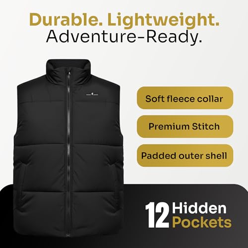 Smart Travel Vest for Men & Women with 12 Hidden Pockets | Avoid Carry-on Fees | Holds 4 Days of Clothes - size: Medium