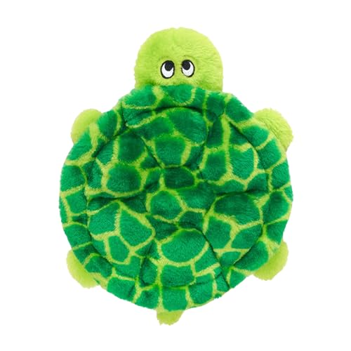 ZippyPaws Squeakie Crawlers - No Stuffing Dog Toys to Keep Them Busy, for Small, Medium, & Large Dogs, Squeaky Pet Toy for Boredom, Unstuffed Chew Toy, Puppy Products, Turtle & Ladybug - 2 Pack, 10"