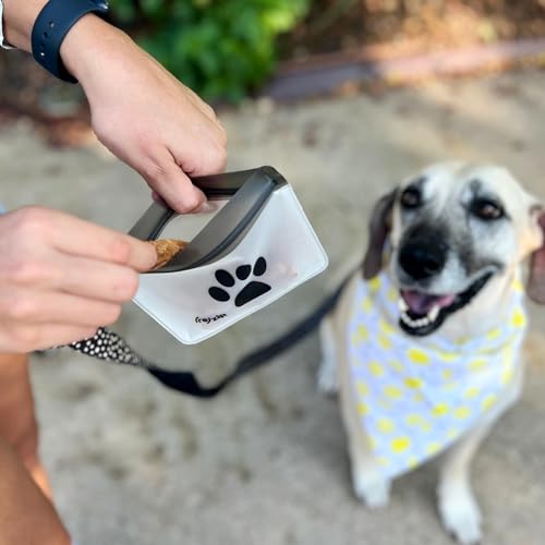 (re) zip Pet On-The-Go Bags 2-pack | Lightweight, Compact, Carabiner Clip | Airtight Closure | Water-Resistant | Food-Safe PEVA | Holds Treats, Poop Bags | Travel-Friendly - size: 1 Cup