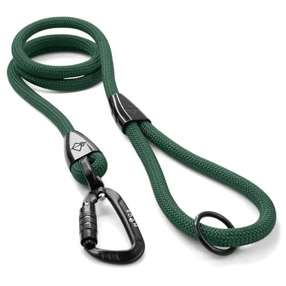 MADE TO ROAM Premium Explorer Leash - Climbing Rope Leash with Autolocking Aviation Aluminum Carabiner - Maine Marina, 6ft - color: Maine Marina, size: 6 Feet