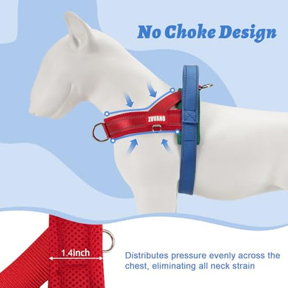 Soft Dog Harness Small Sized Dog, No-Pull Breathable Mesh Padded Vest - Escape Proof Quick Fit Lightweight Harness with Front Clip - Easy Walking Adjustable Vest Harness for Small Dogs, Red, S - color: Red, size: Small