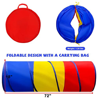 Kids Play Tunnel for Toddlers 1-3, Pop Up Baby Tunnel Crawling Toys for Infant Children or Dog, 6 Foot Indoor Outdoor Toddler Toys for 1 2 3 Year Old Girl Boy Birthday Gift - style: Modeling Crawling Tunnel