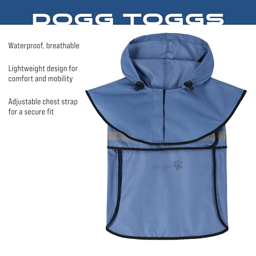 FROGG TOGGS Dogg Toggs Raincoat, Blue, Size MD - color: Blue, size: Medium