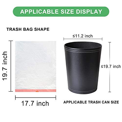 Magesh 4 Gallon Small Drawstring Trash Bags, 30 Counts, White - color: White