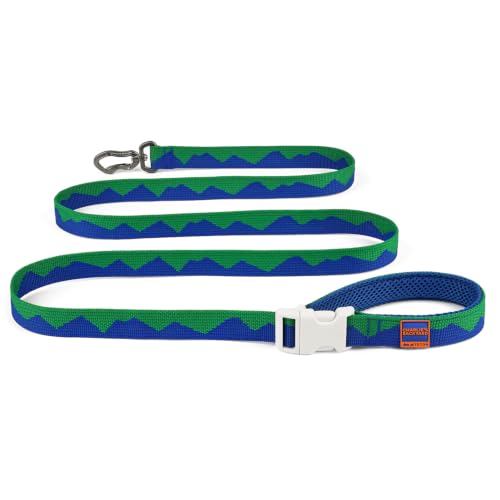 Charlie’s Backyard Teton Dog Leash, Urban to Trail 6 FT Heavy-Duty Lead Adjustable Length Hands-Free Waist-Worn, Ultra-Light Aluminum Hook, Comfort Handle with Poop Bag Clip, Sierra Dream - color: Sierra Dream